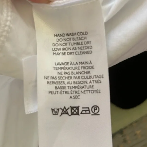 Anthropologie NWOT Black Crew Neck Sweater White Shirt Detail Attached Small - Picture 5 of 9